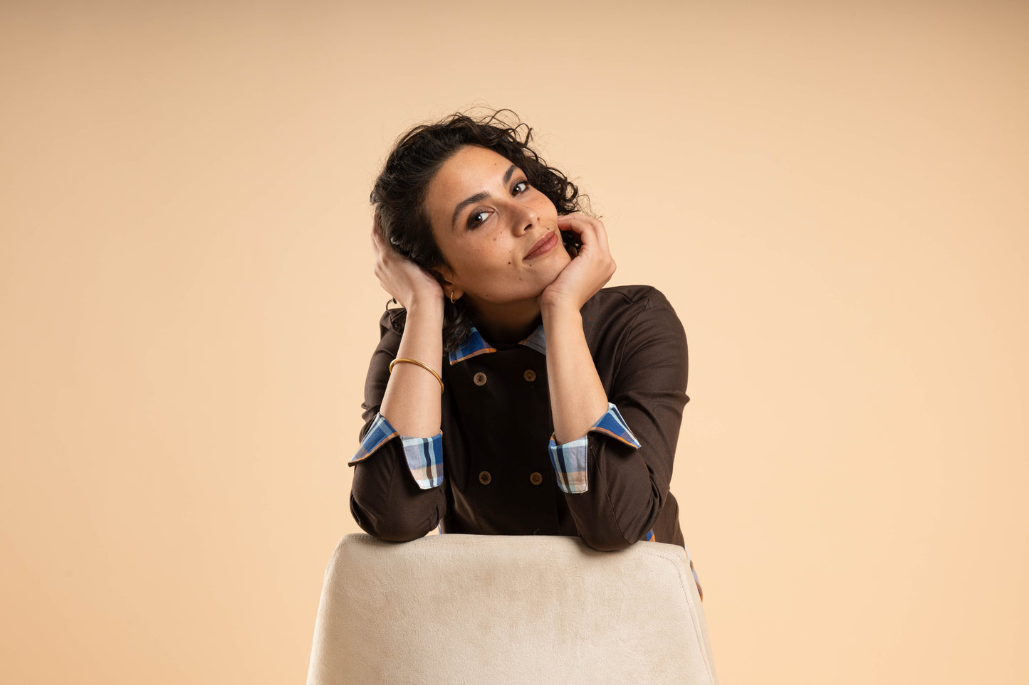 Tailleur Gabardine in navy blue